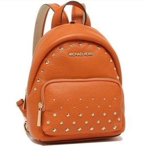 orange michael kors backpack